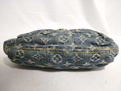 LOUIS VUITTON Monogram Denim Mini Pretty CA1006 Engraved Shoulder Bag