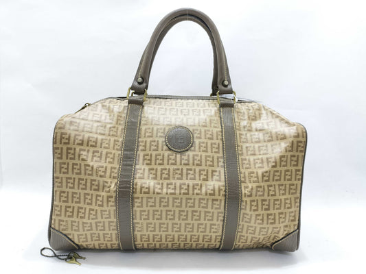 FENDI Zucchino PVC Boston Bag Boston Bag