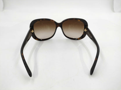 CHANEL Camellia Tortoiseshell Sunglasses with Case