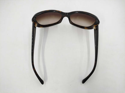 CHANEL Camellia Tortoiseshell Sunglasses with Case