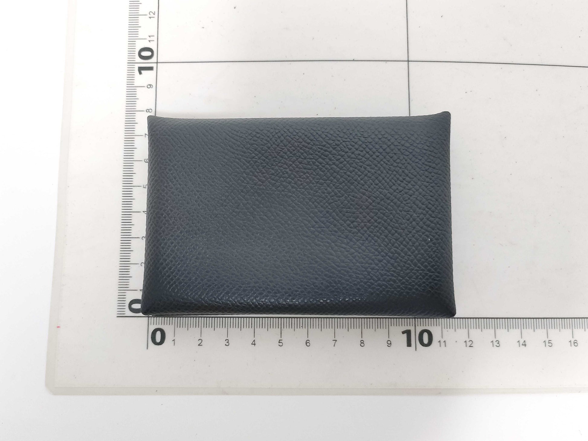 HERMES Calvi Card Case Y Engraved Card Case, Pass Case, Business Card Holder