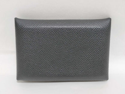 HERMES Calvi Card Case Y Engraved Card Case, Pass Case, Business Card Holder