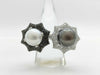KARATI Pearl Diameter Approx. 11.3/12.2mm D1.68/1.65ct Pt900 29.3g Ring 
