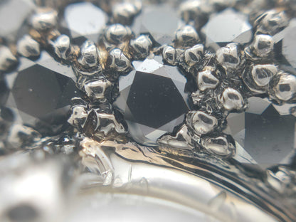 KARATI Pearl Diameter Approx. 11.3/12.2mm D1.68/1.65ct Pt900 29.3g Ring 