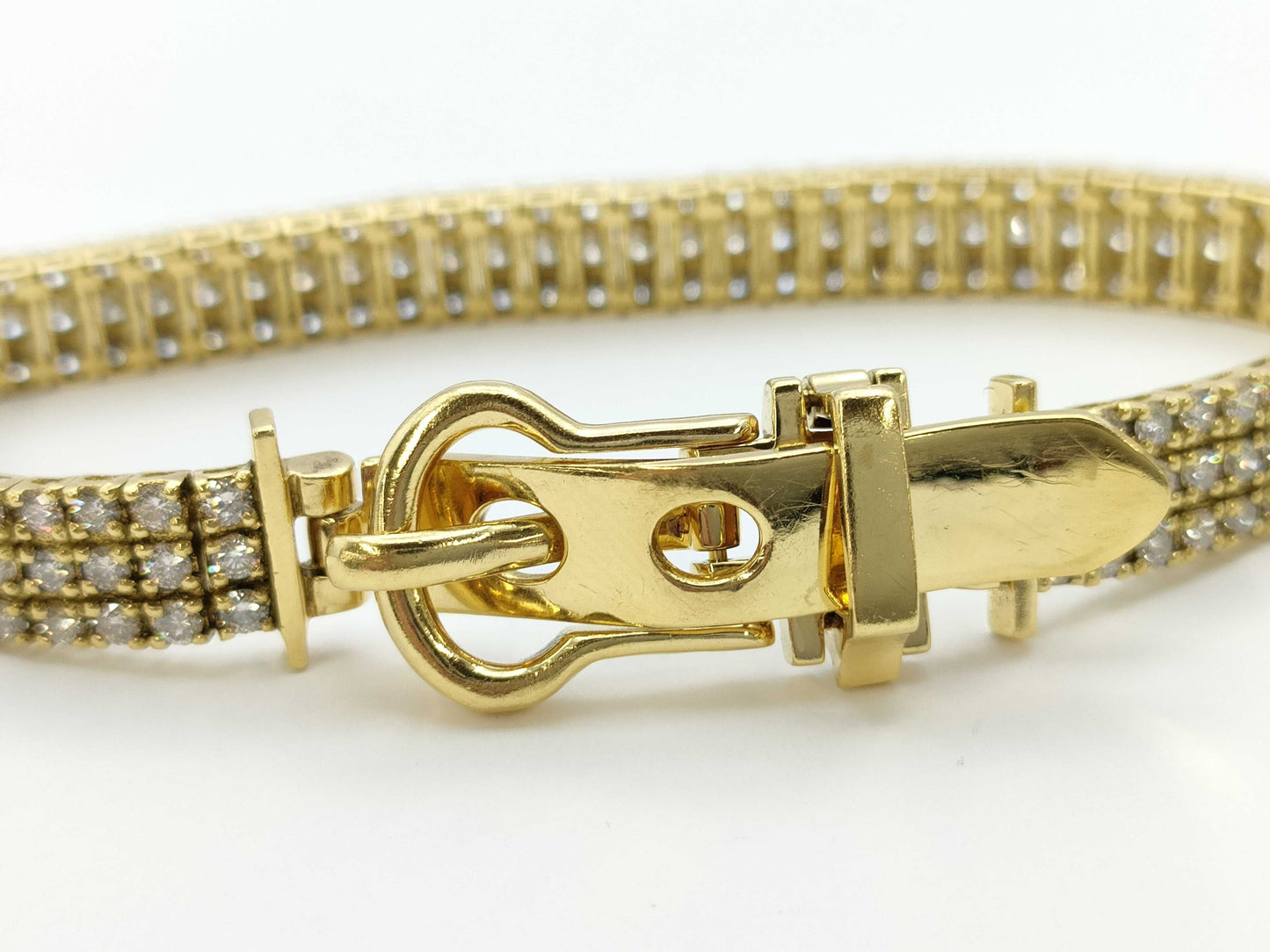 D5.00ct K18 24.6g Bracelet Bangle 
