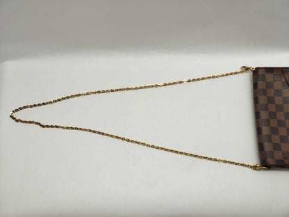 LOUIS VUITTON Damier Louis Vuitton Chain Shoulder Bag