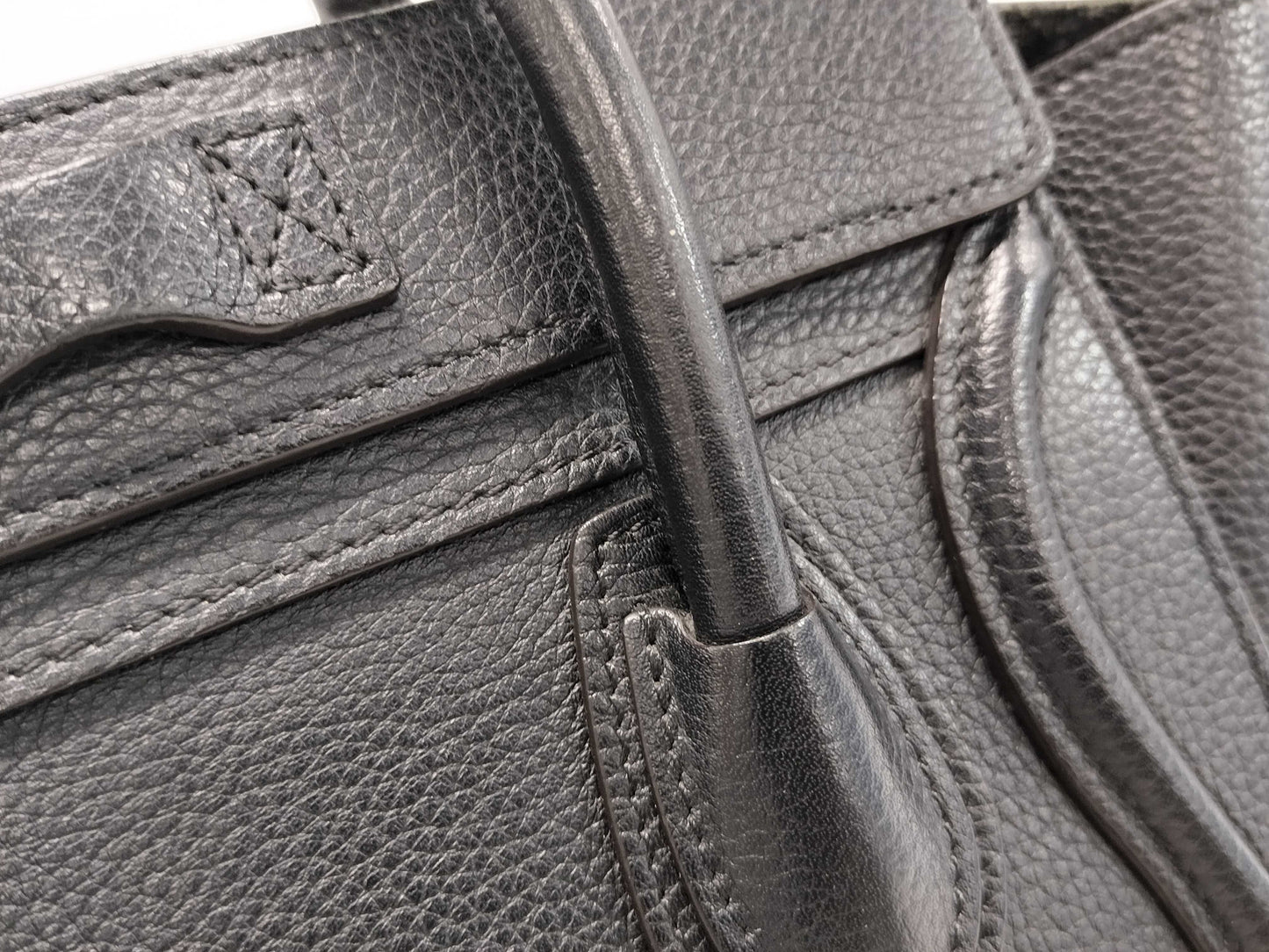 CELINE Luggage Black Tote Bag