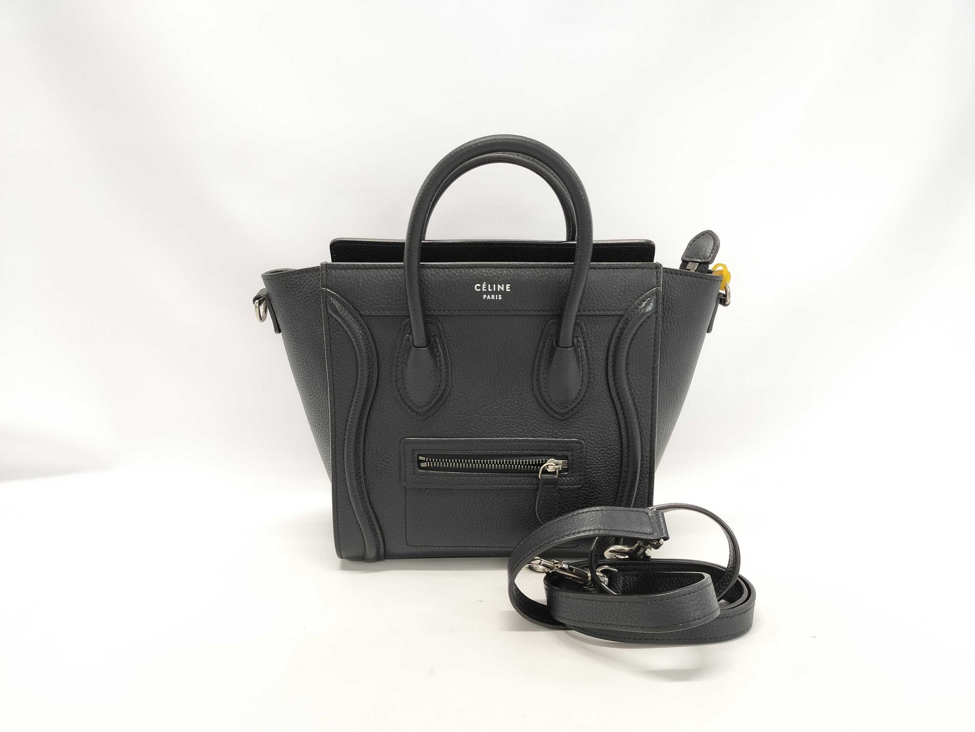 CELINE Luggage Black Tote Bag