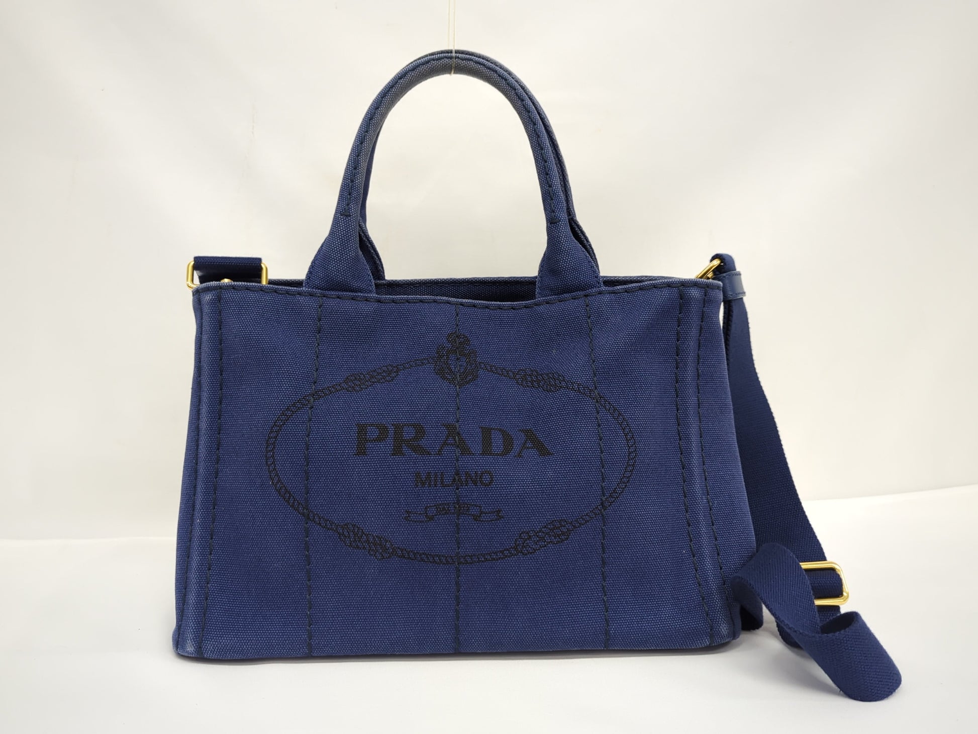 PRADA Kanapa Denim Blue Handbag