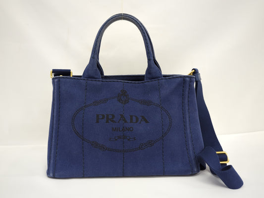 PRADA Kanapa Denim Blue Handbag