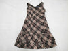 BURBERRY Blue Label Mini Dress, Ruffle Check, Pink, Wool, Size 36, BURBERRY BLUE LABEL Dress