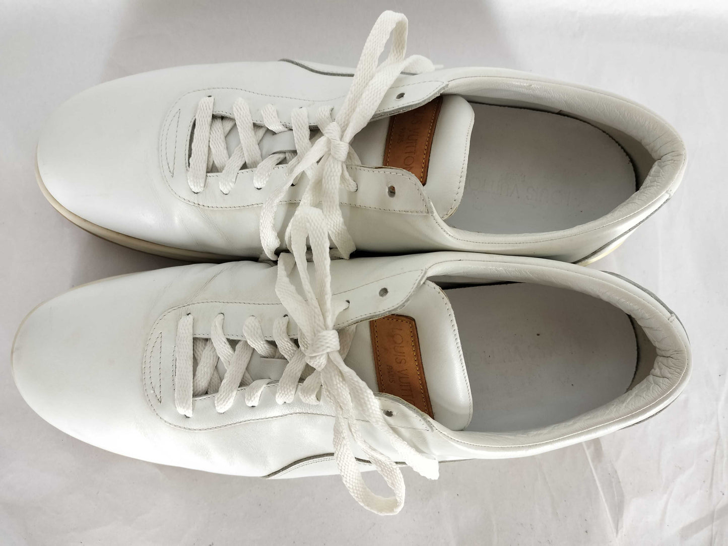 LOUIS VUITTON Louis Vuitton Leather Logo Sneakers White 11 Men's LOUIS VUITTON Sneakers