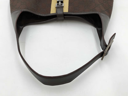 GUCCI GG Canvas Jackie Hardware Shoulder Bag