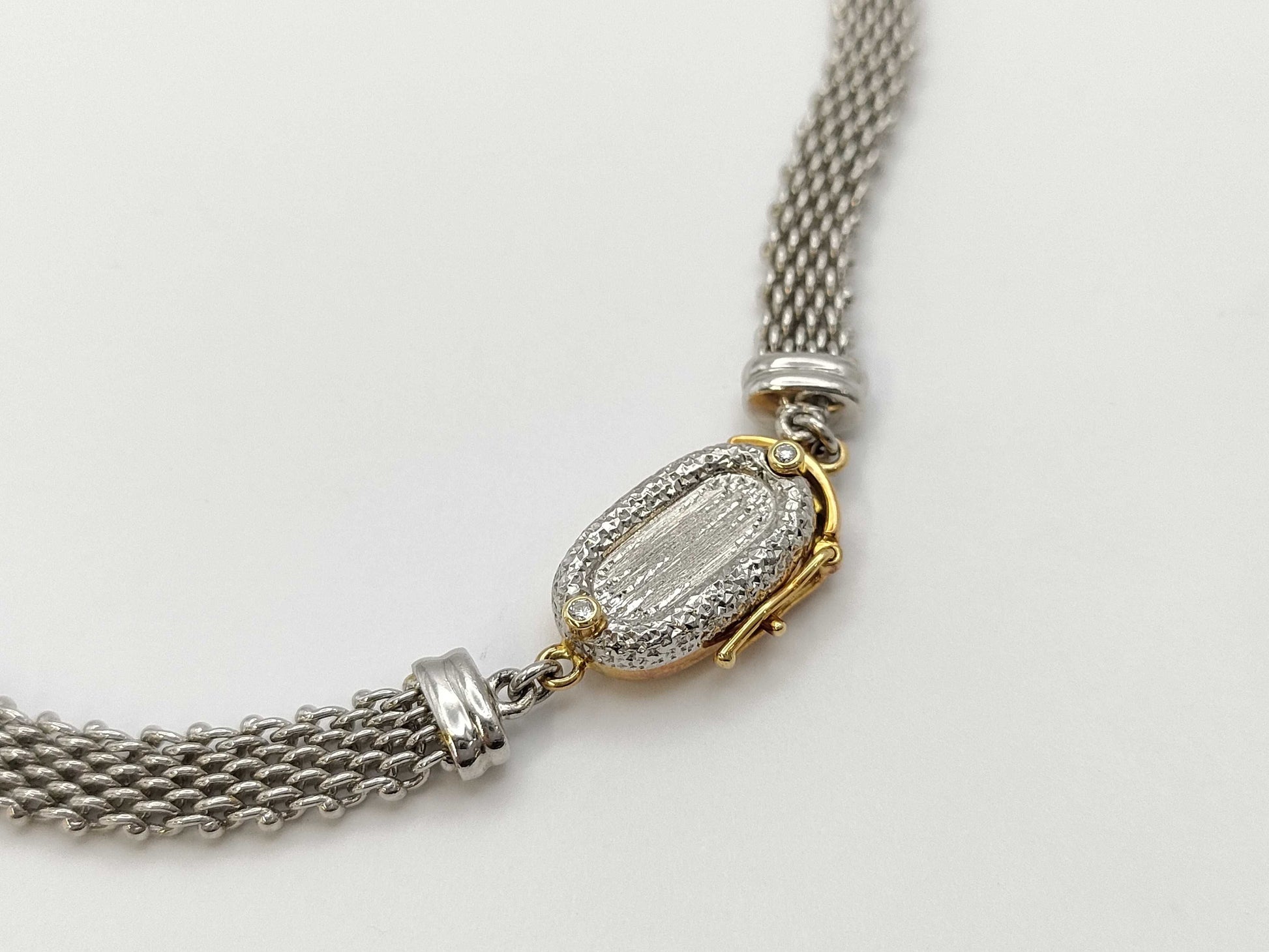 Nobuko Ishikawa D1.40ct K18/Pt900 48.8g Necklace 