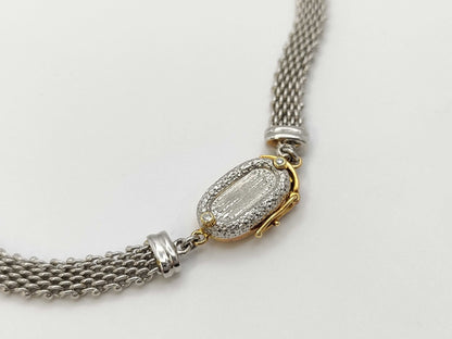 Nobuko Ishikawa D1.40ct K18/Pt900 48.8g Necklace 