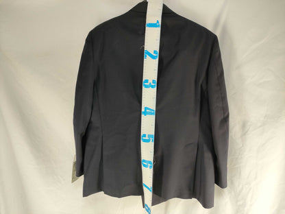 BURBERRY Double Breasted Jacket Navy Blue Merino Wool 160cm Chest 94 Waist 90 Jacket