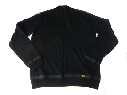 FENDI Men's FENDI Knitted Black Current Logo Top