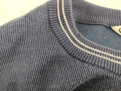 Dior Christian Dior CD Big Logo Embroidered Knit Top