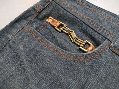 CELINE Denim Pants Logo Pants