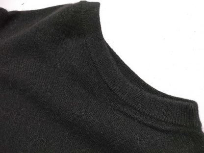 Margiela Period 100% Cashmere Hermes Cashmere Turtleneck Vest Top Black Martin Margiela Tops