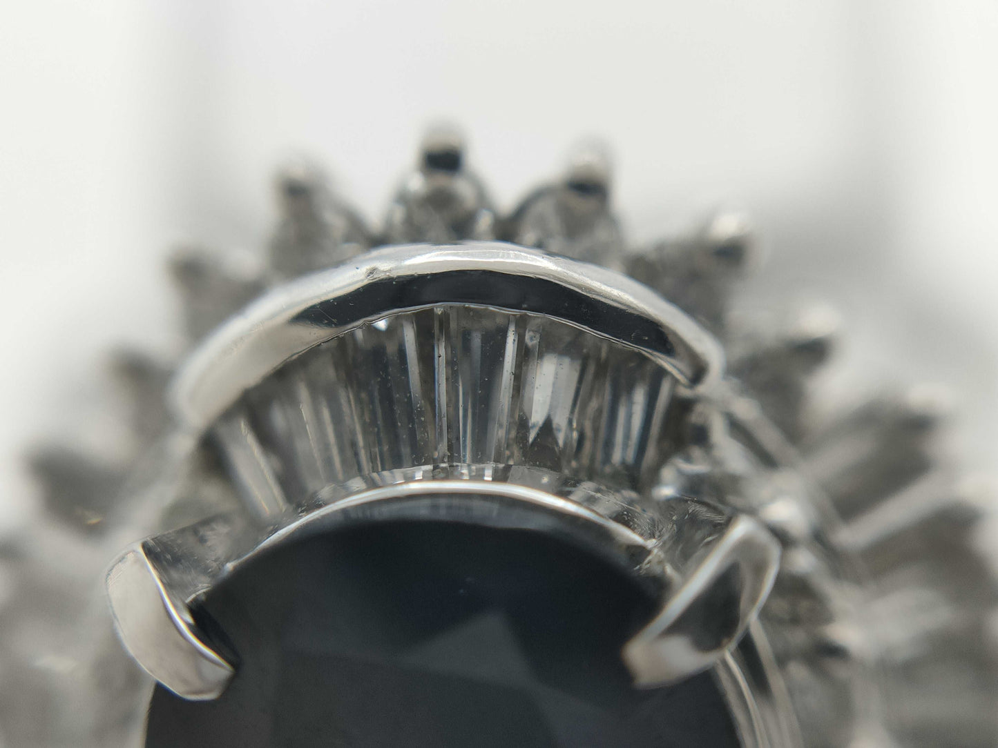 S2.72ct D0.84ct Pt900 9.9g Ring 