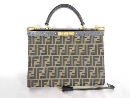 FENDI Zucca Hand Brown Handbag
