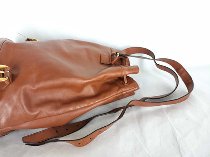 GUCCI Bamboo Gucci Bamboo Drawstring Rucksack Brown Rucksack