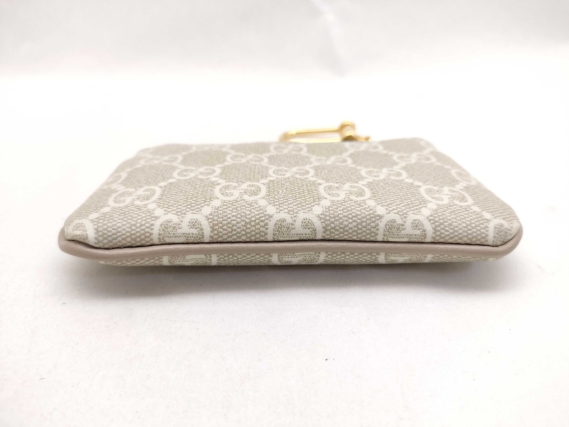 GUCCI Gucci Key Pouch 772321 White Coin Case