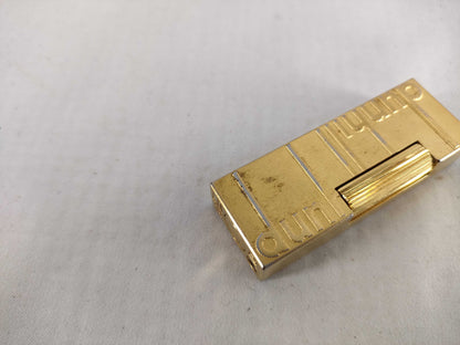 dunhill dunhill dunhill roller type gas lighter gold three-dimensional logo and other accessories