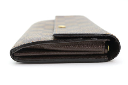 LOUIS VUITTON Damier Portefeuille Sara Long Purse Purse