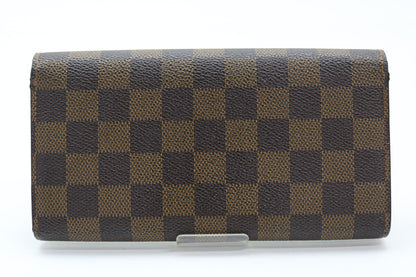 LOUIS VUITTON Damier Portefeuille Sara Long Purse Purse