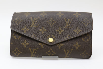 LOUIS VUITTON Monogram Portefeuille Sara Wallet