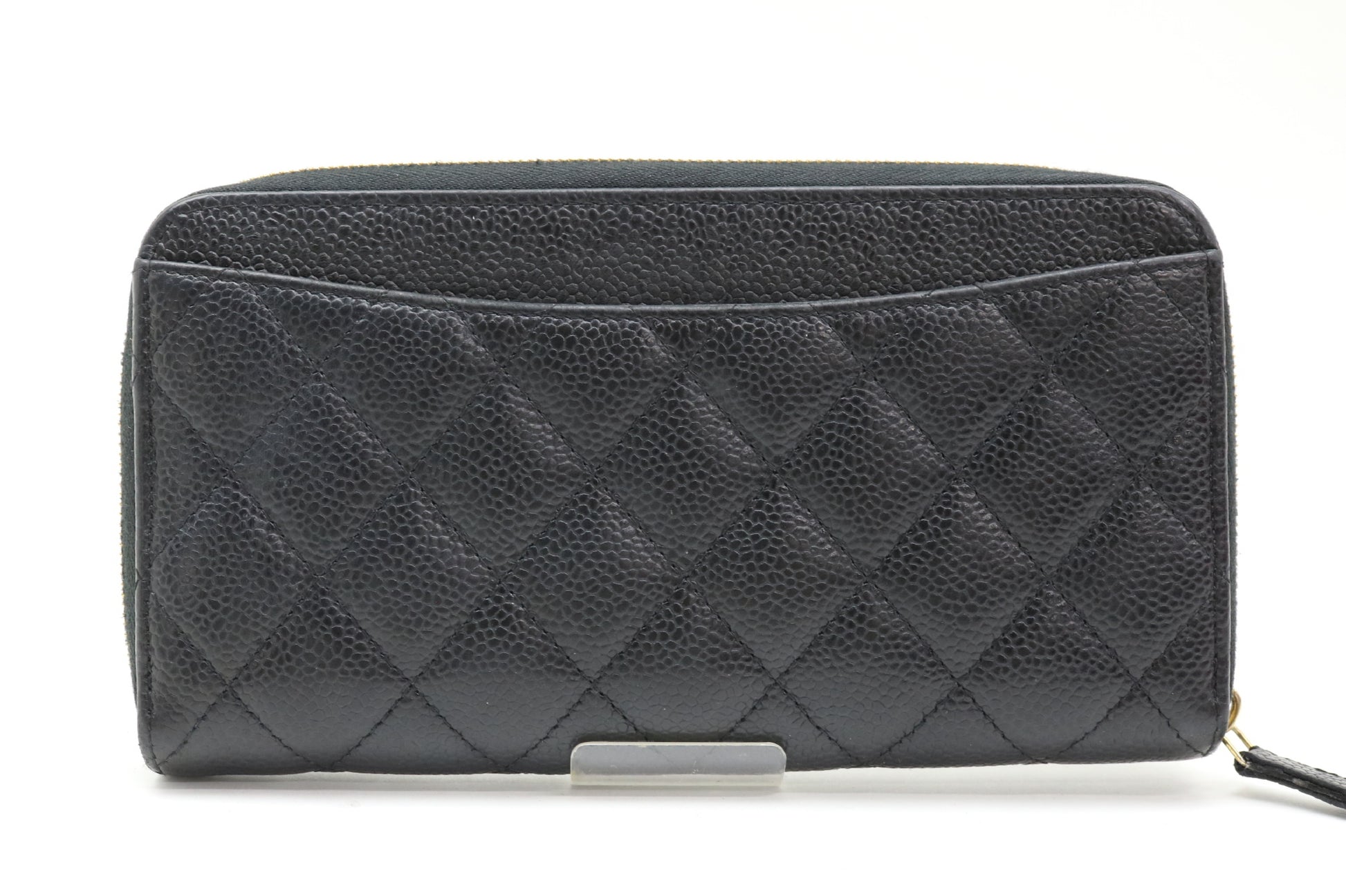 CHANEL Caviar Skin Gold Hardware Wallet