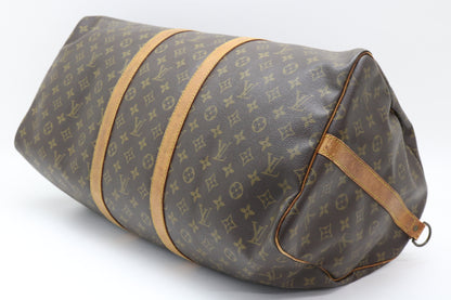 LOUIS VUITTON Monogram Keepol Banduriere 55 Boston Bag