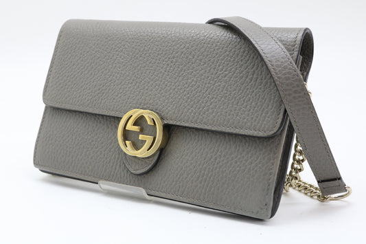 GUCCI Interlocking Leather Wallet