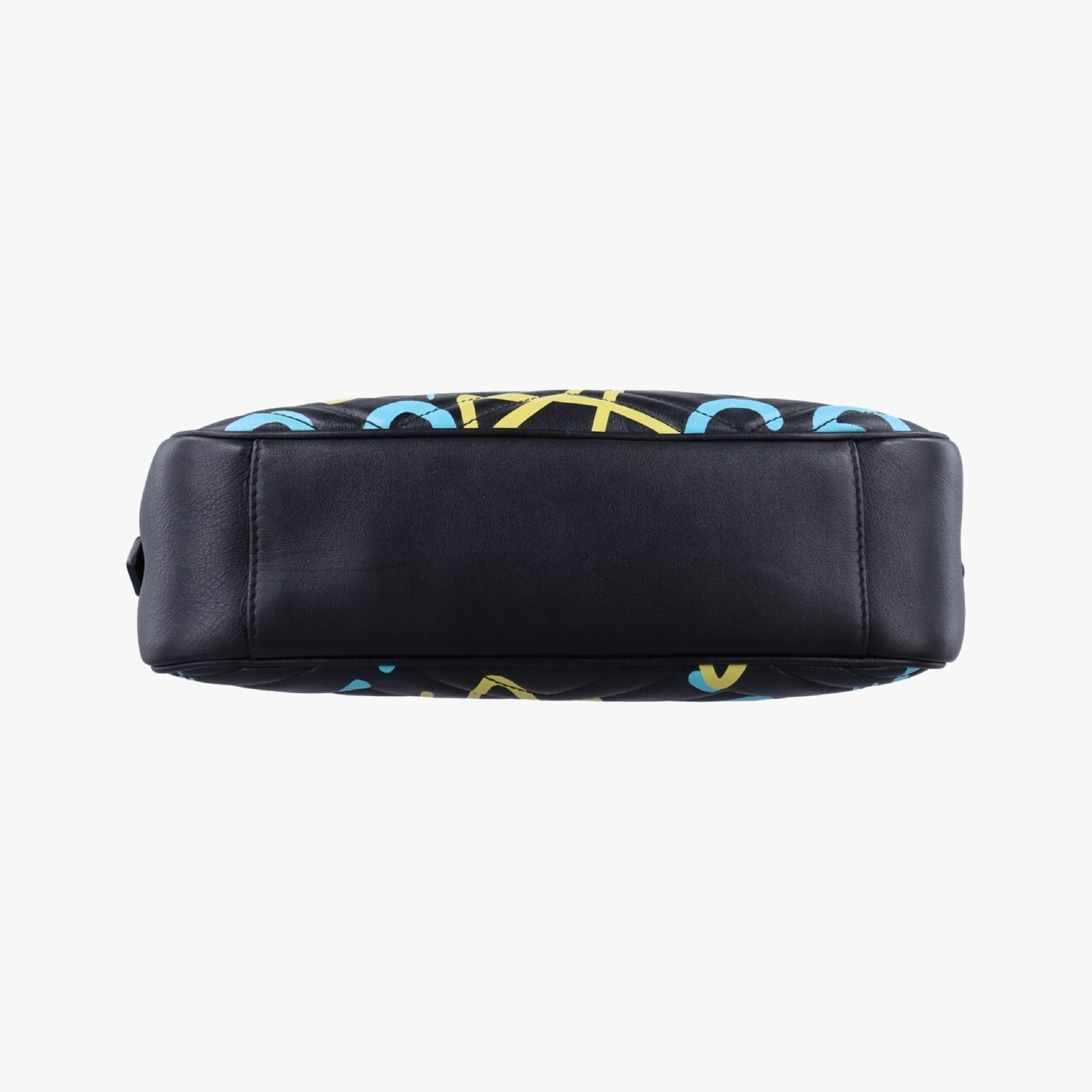 GUCCI GG Marmont Black x Multicolor Leather 443499E020354803 Shoulder Bag