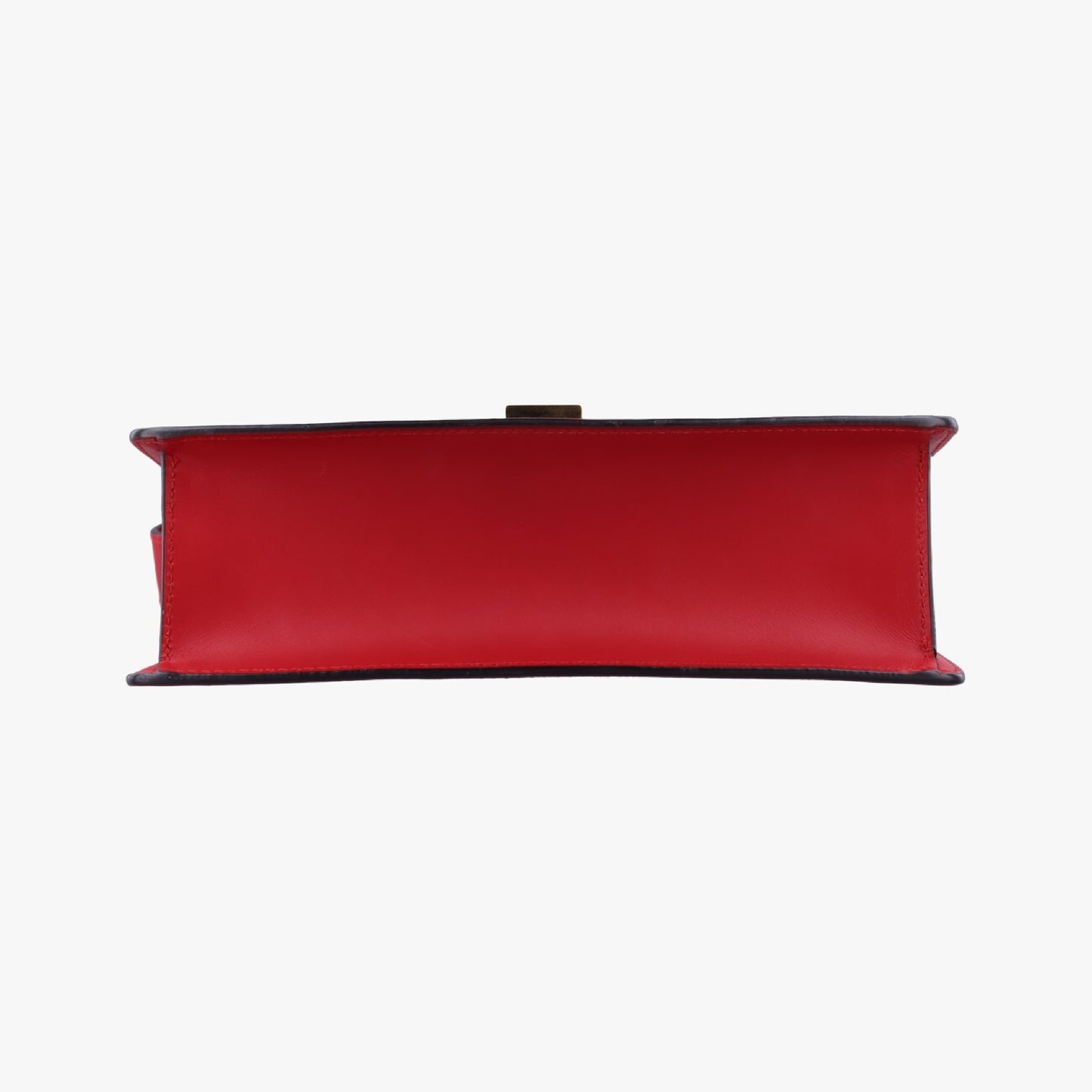 GUCCI Sylvie Red x Navy Leather 421882B023103386 Shoulder Bag