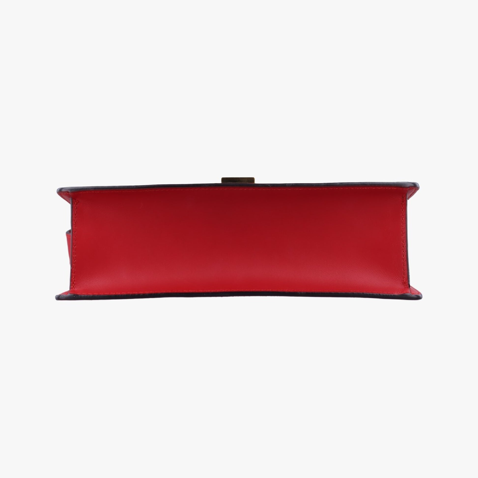 GUCCI Sylvie Red x Navy Leather 421882B023103386 Shoulder Bag