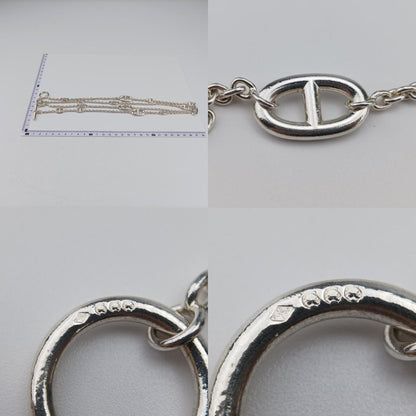 HERMES Farandor Schone Dunkle Argente Silver Ag92518C127218 Necklace