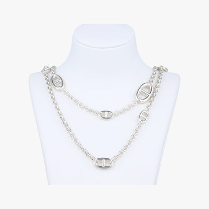HERMES Farandor Schone Dunkle Argente Silver Ag92518C127218 Necklace