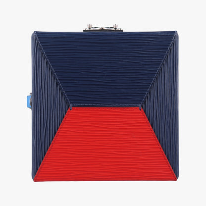 LOUIS VUITTON Breaker Box Navy x Red Epi M52466PL0159 IC Chip Shoulder Bag