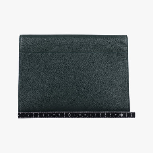Yves Saint Laurent Cassandra Green Leather Shoulder Bag 582334 CBL582334.0319