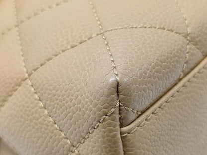 CHANEL Matelasse Coco Handle Handbag in Beige Caviar Leather 8422286