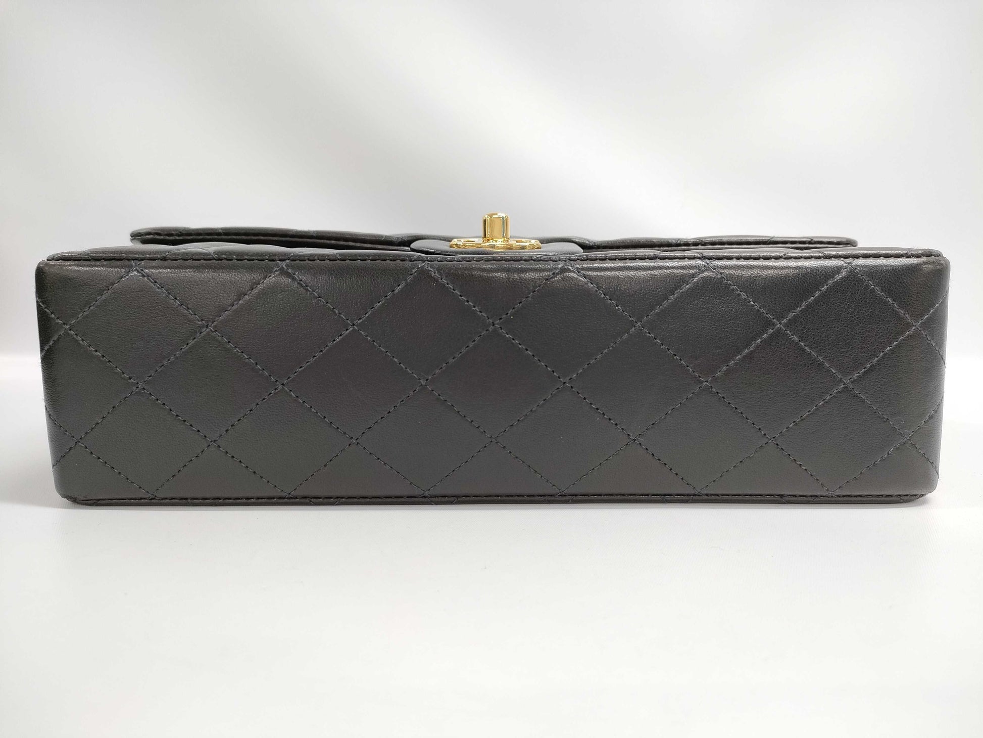 CHANEL Matelasse 25 Double Flap Chain Shoulder Bag, Lambskin, Gold Hardware, Coco Mark, 6376486