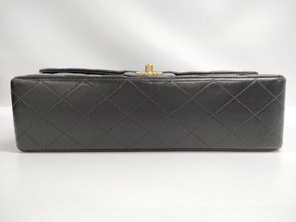 CHANEL Matelasse 25 Double Flap Chain Shoulder Bag, Lambskin, Gold Hardware, Coco Mark, 6376486