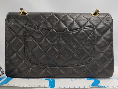 CHANEL Matelasse 25 Double Flap Chain Shoulder Bag, Lambskin, Gold Hardware, Coco Mark, 6376486