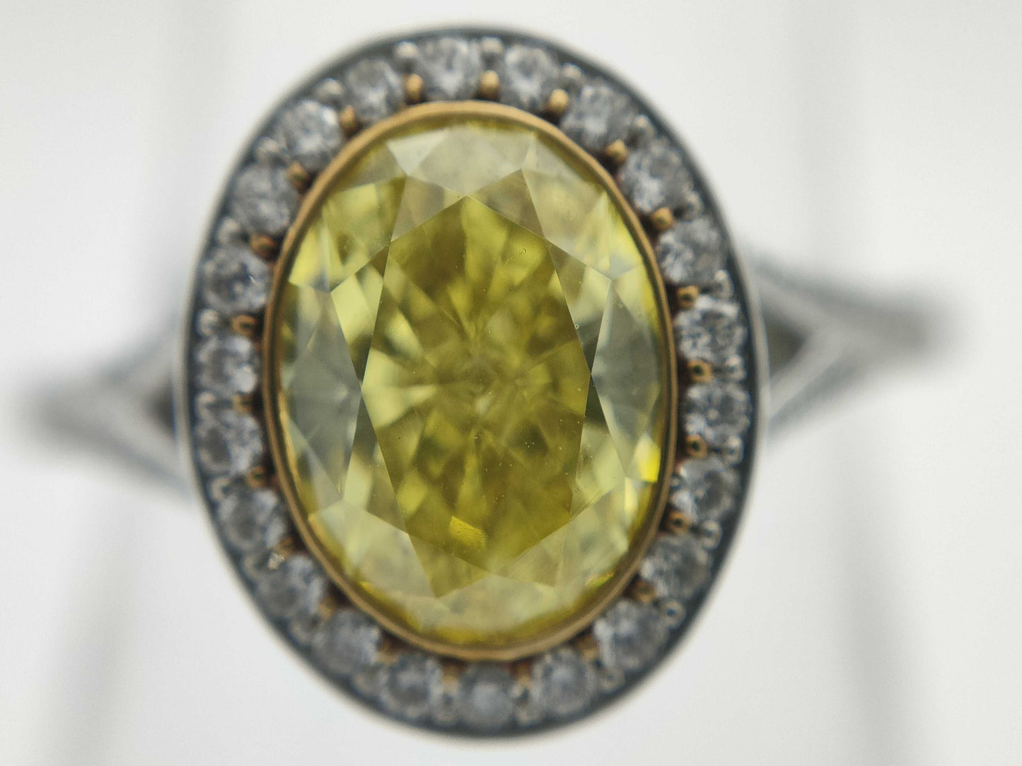 Tiffany&Co. Sorest YD1.52ct Melee Diamond PT950/750 4.2g Ring 