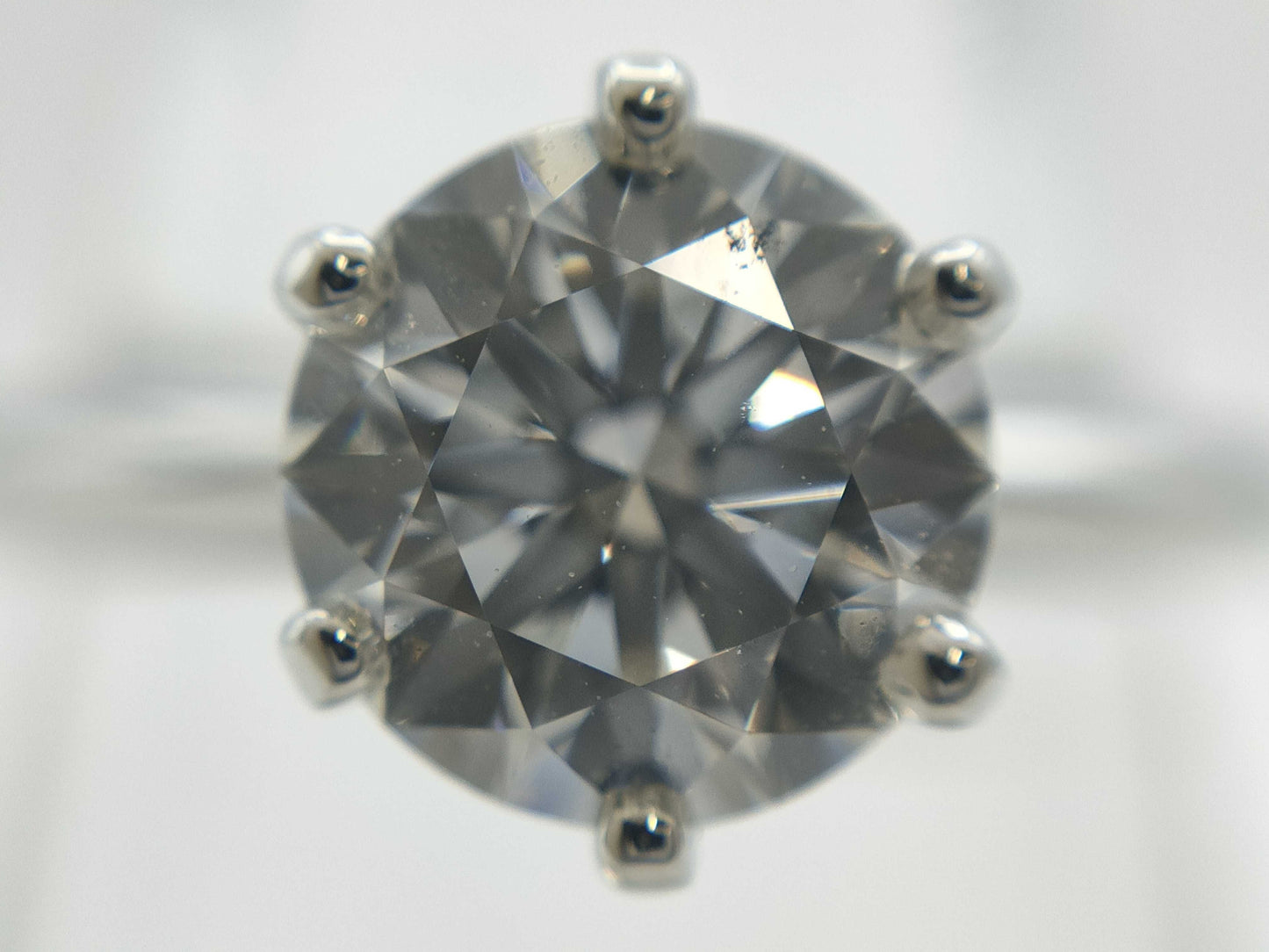 Tiffany & Co. Solitaire D1.08ct Pt950 4.5g Ring 