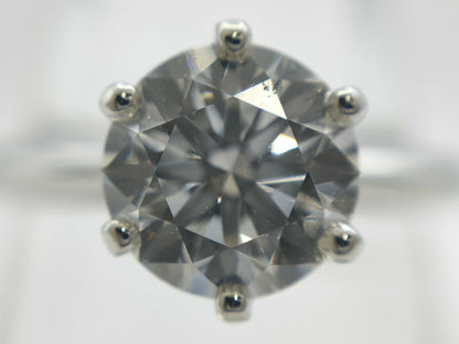 Tiffany & Co. Solitaire D1.08ct Pt950 4.5g Ring 