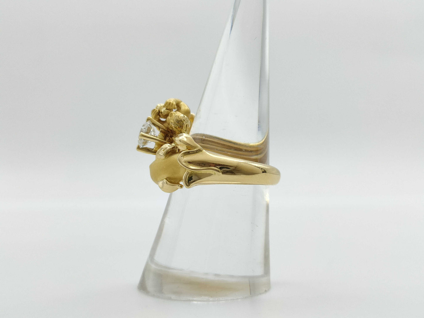 Carrera y Carrera Dolphin and Angel D0.543ct 750 11.2g Ring 